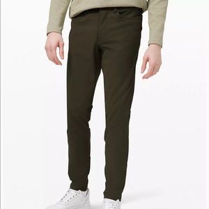 LULULEMON Skinny Warpstreme ABC Pant Dark Olive